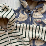 Jody Teddy Onesie (Erba Stripe)