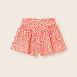 Animal Print Cotton Shorts (Tomato)
