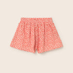 Animal Print Cotton Shorts (Tomato)