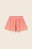 Animal Print Cotton Shorts (Tomato)