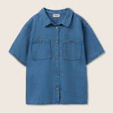 Chambray Denim Shirt (Blue)