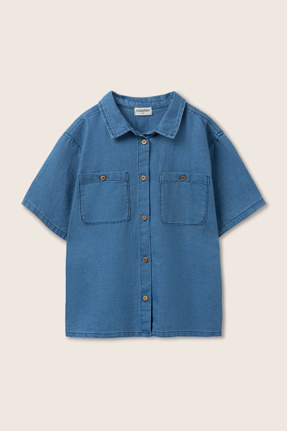 Chambray Denim Shirt (Blue)