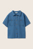 Chambray Denim Shirt (Blue)