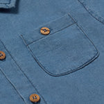 Chambray Denim Shirt (Blue)