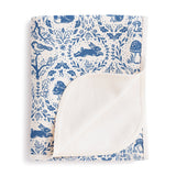 French Terry Blanket (Animal Tapestry Delft Blue)