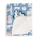 French Terry Blanket (Dog Parade Blue)