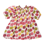 Girls Puff Sleeve Stevie (Pink Delicious Apples)