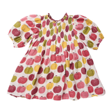 Girls Puff Sleeve Stevie (Pink Delicious Apples)