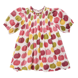 Girls Puff Sleeve Stevie (Pink Delicious Apples)