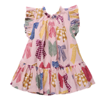 Girls Harper Dress (Patterned Bows)