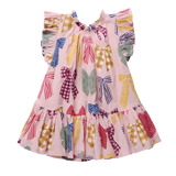 Girls Harper Dress (Patterned Bows)