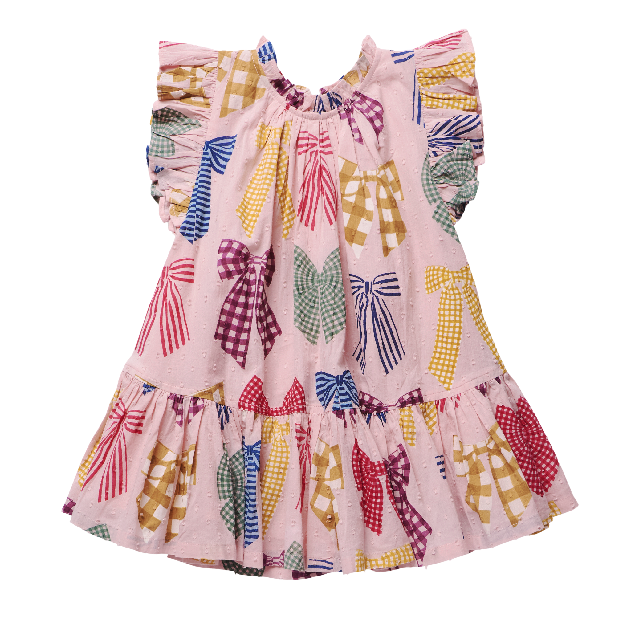 Girls Harper Dress (Patterned Bows)