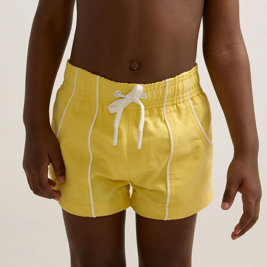 Boys Panelled Boardie (Soleil Yellow)
