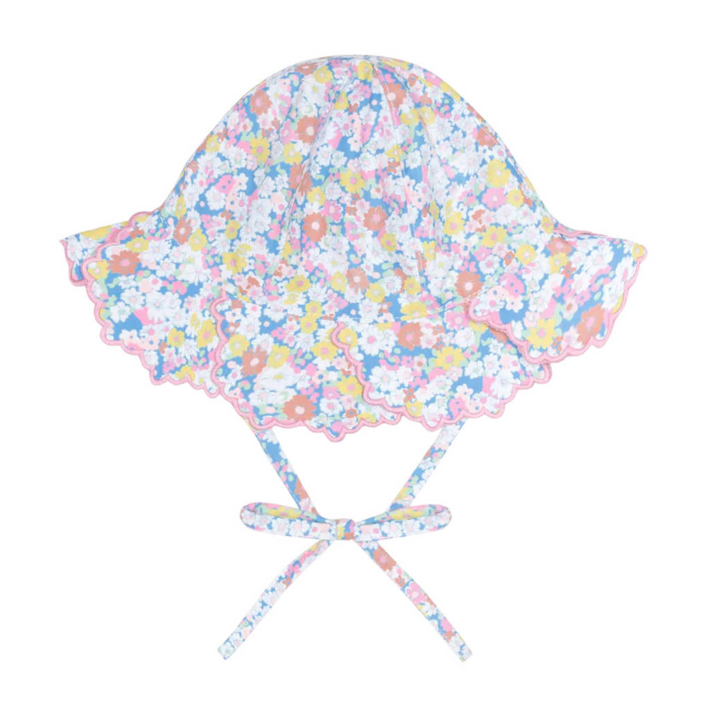 Baby Scalloped Sun Hat (Jasmine Blossom)