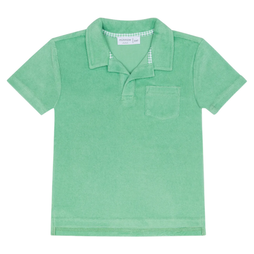 Boys French Terry Polo (Gustavia Green)