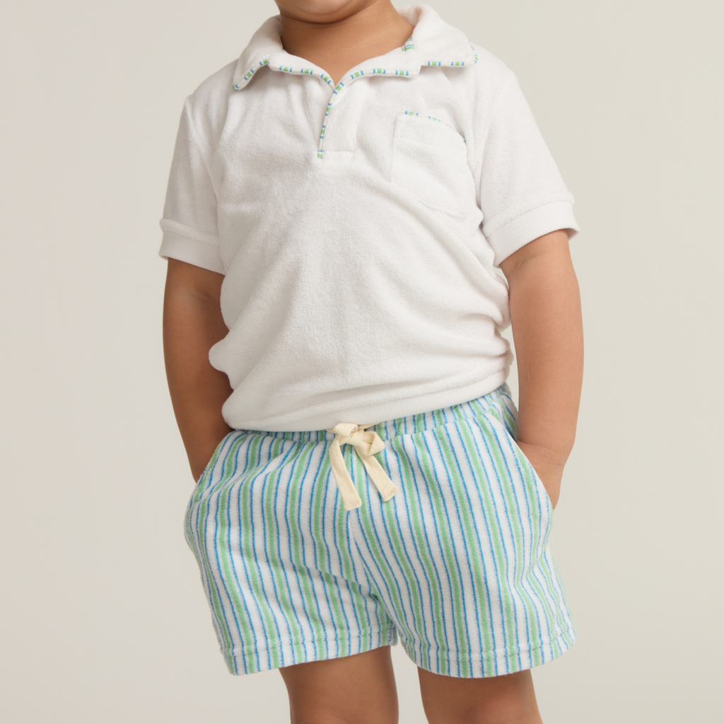 Boys French Terry Short (Tamarin Stripe)