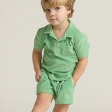 Boys French Terry Polo (Gustavia Green)