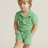Boys French Terry Polo (Gustavia Green)