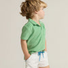 Boys French Terry Polo (Gustavia Green)