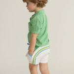 Boys French Terry Polo (Gustavia Green)
