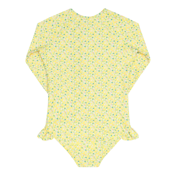 Girls Front Zip Rashguard One Piece (Petite Fleur)