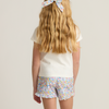 Girls French Terry Ruffle Short (Jasmine Blossom)