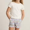 Girls French Terry Ruffle Short (Jasmine Blossom)