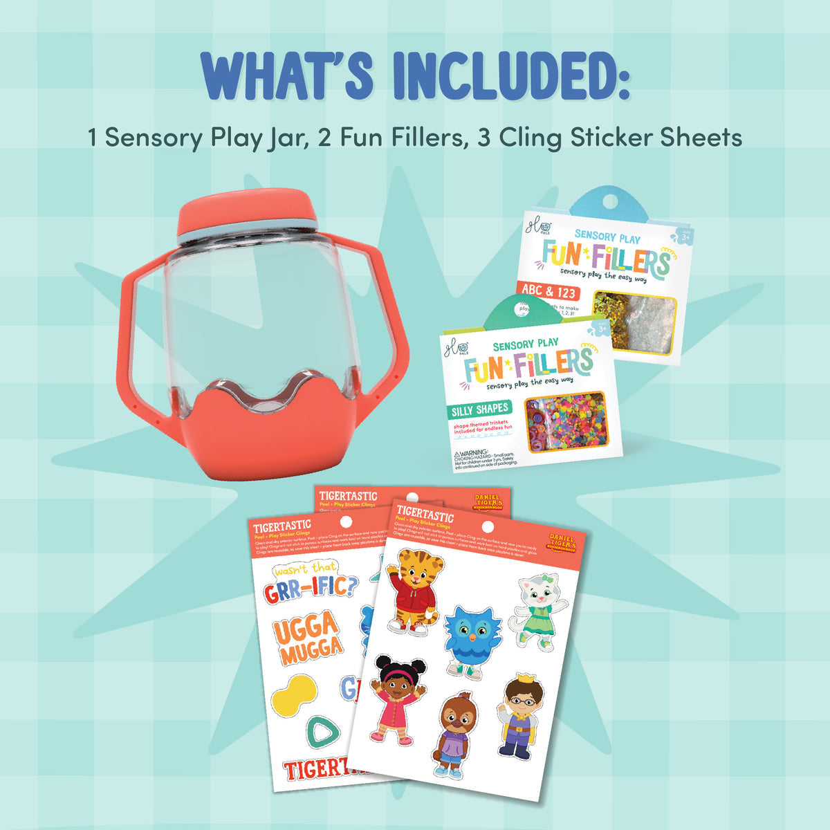 DIY Sensory Play Jar Set (Daniel Tiger)