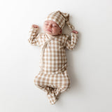 Take Me Home Set with Cap (Gingham Bisque)