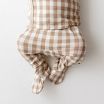 Take Me Home Set with Cap (Gingham Bisque)