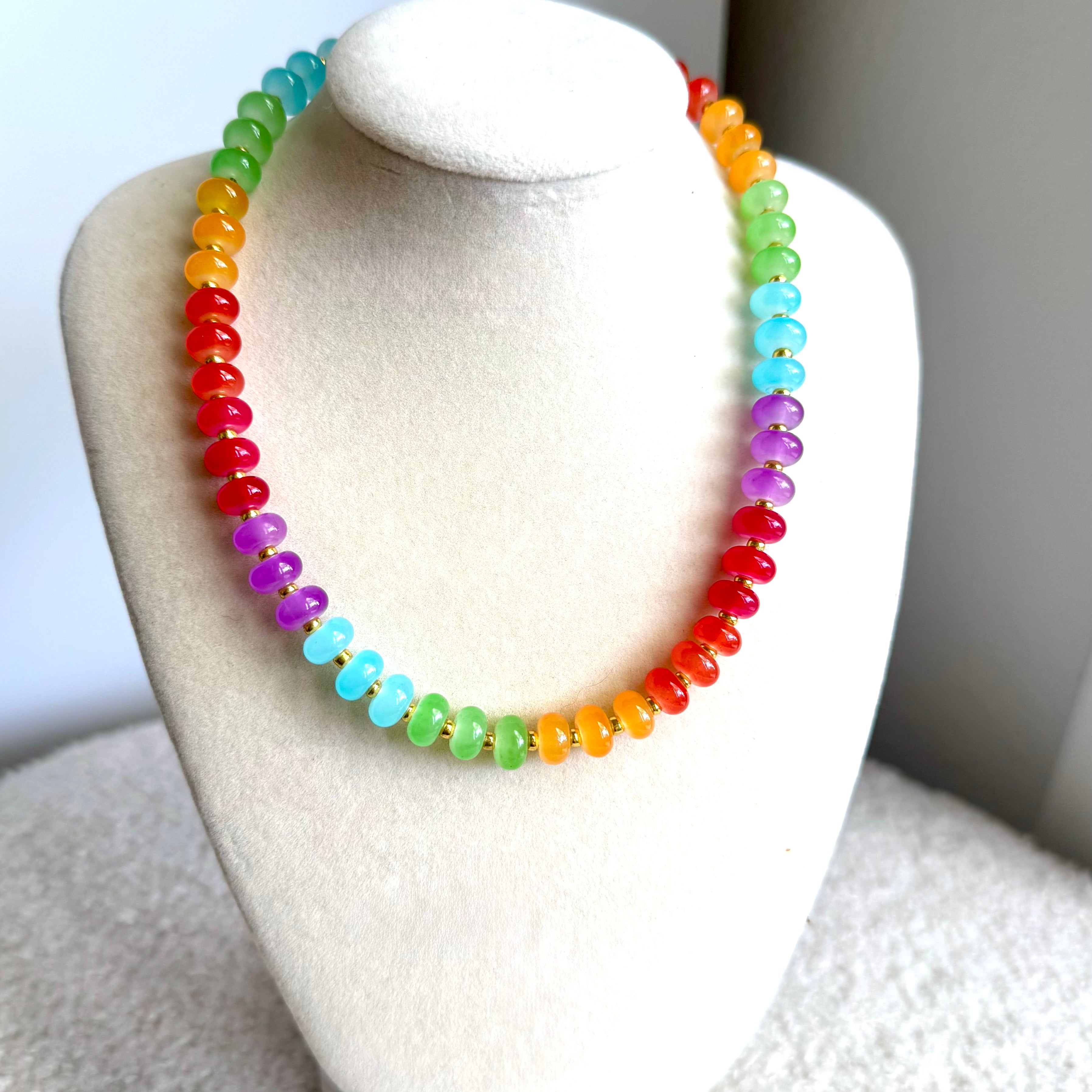 Glass Beaded Necklace (Colorful Colorado)