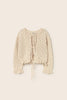 Openwork Tricot Baby Cardigan (Ivory)