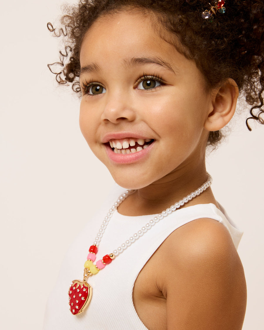 Surprise Lipgloss Locket (Strawberry)