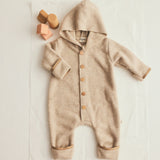 Bamboo Baby Bearsuit (Stone)