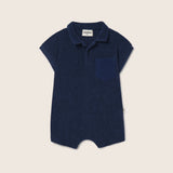 Soft Terry Cloth Jumpsuit (Navy)