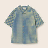 Gingham Cotton Shirt (Blue)