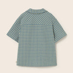 Gingham Cotton Shirt (Blue)