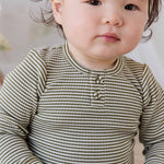 Long Sleeve Bodysuit (Petite Stripe)