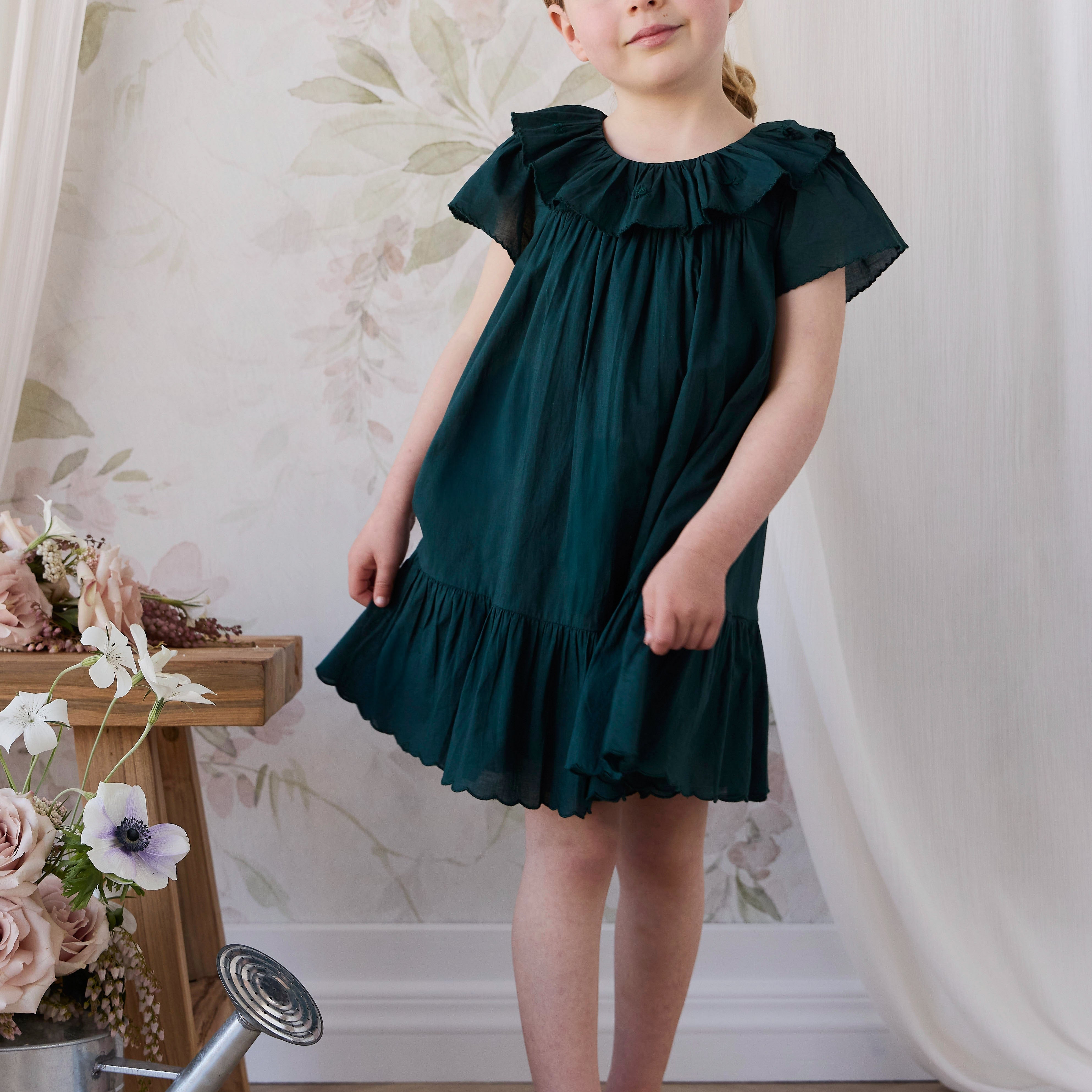 Calianna Dress (Deep Fern)