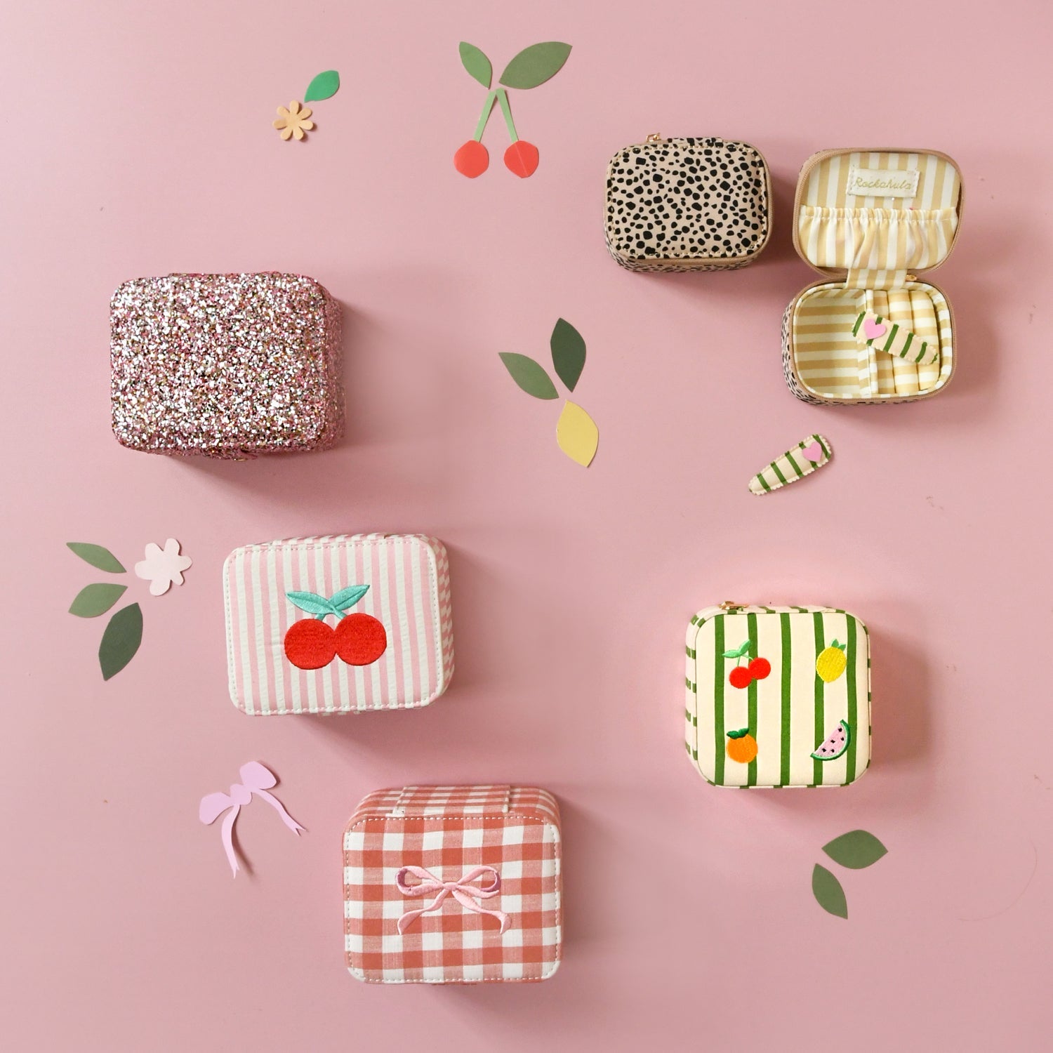 Stripy Cherry Jewellery Box