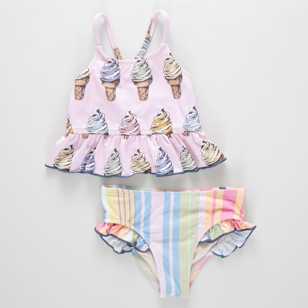 Girls Joy Tankini (Multi Soft Serve)