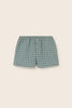 Gingham Cotton Shorts (Blue)