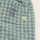Gingham Cotton Shorts (Blue)