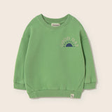 Soft Fleece Print Sweatshirt (Green)