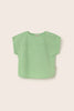 Striped Linen-Look Cotton Shirt (Green)