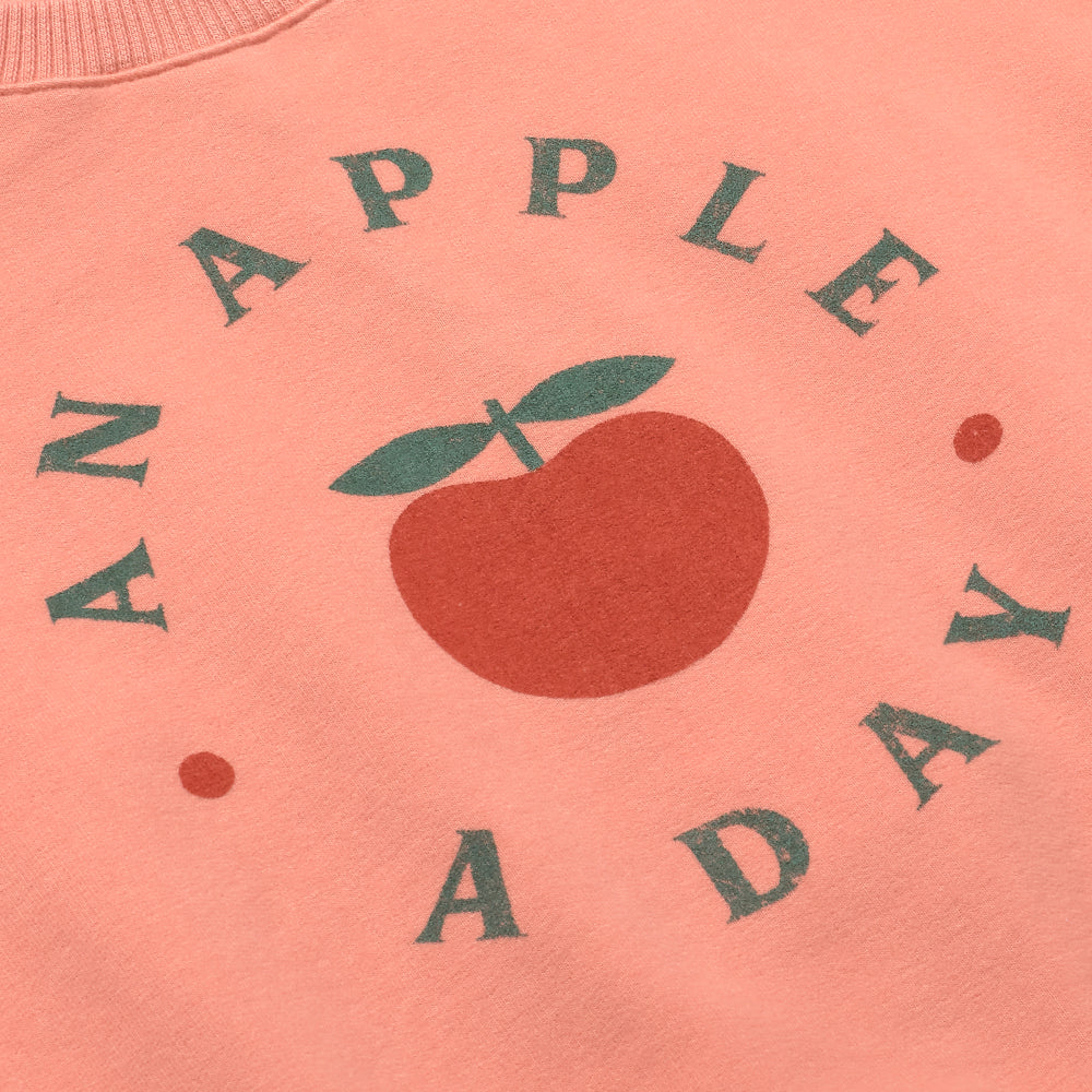 Soft Fleece Print Ruffle Sweatshirt (Rose)