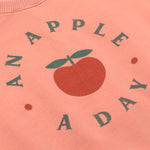 Soft Fleece Print Ruffle Sweatshirt (Rose)