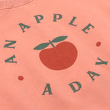 Soft Fleece Print Ruffle Sweatshirt (Rose)