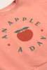 Soft Fleece Print Ruffle Sweatshirt (Rose)