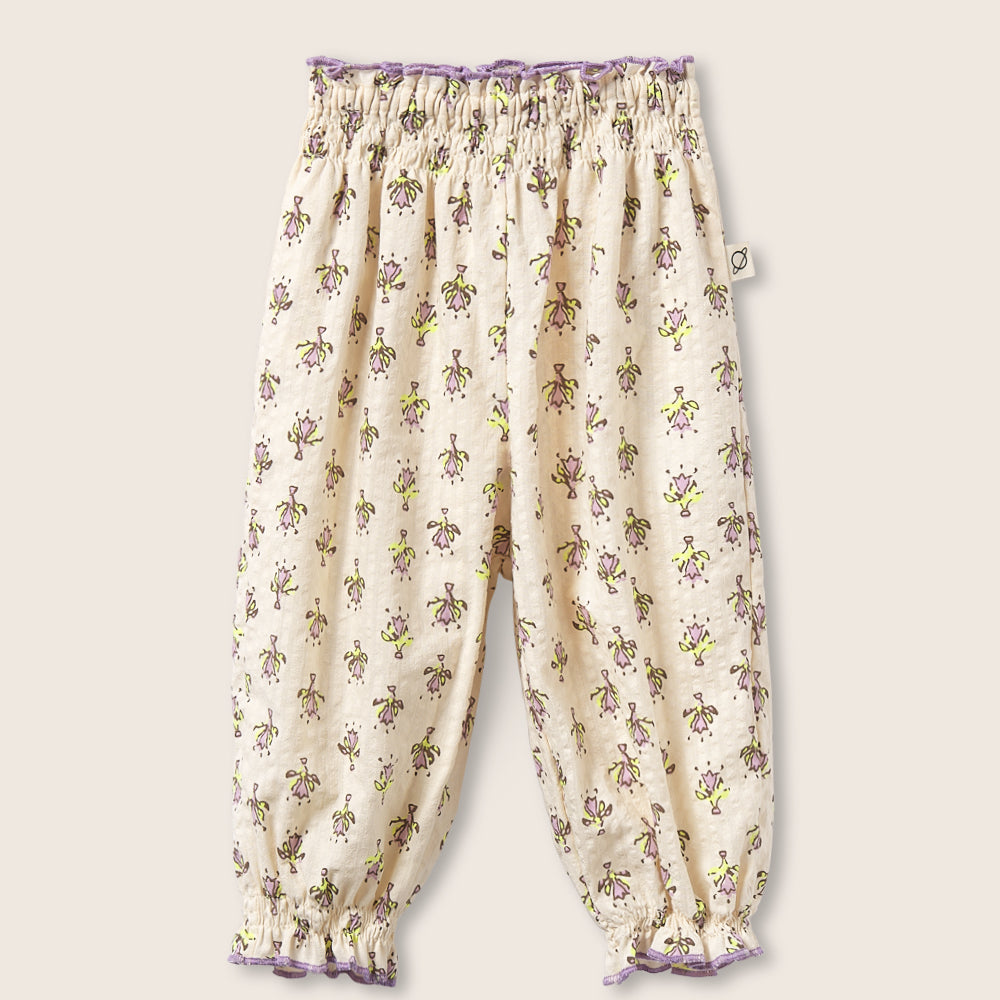 Indiana Flower Print Pants (Lavender)